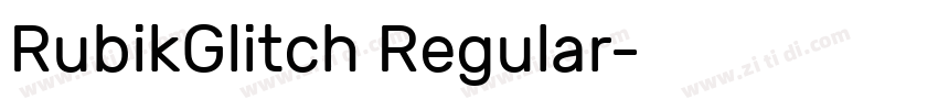RubikGlitch Regular字体转换